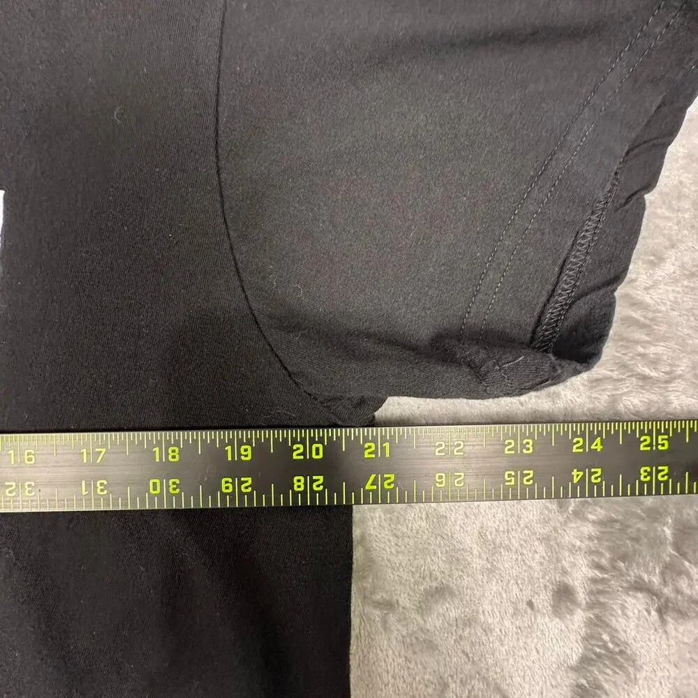 Quiksilver Black Blue Logo In Flames Surfing Graphic T-shirt Size Large - Picture 5 of 5